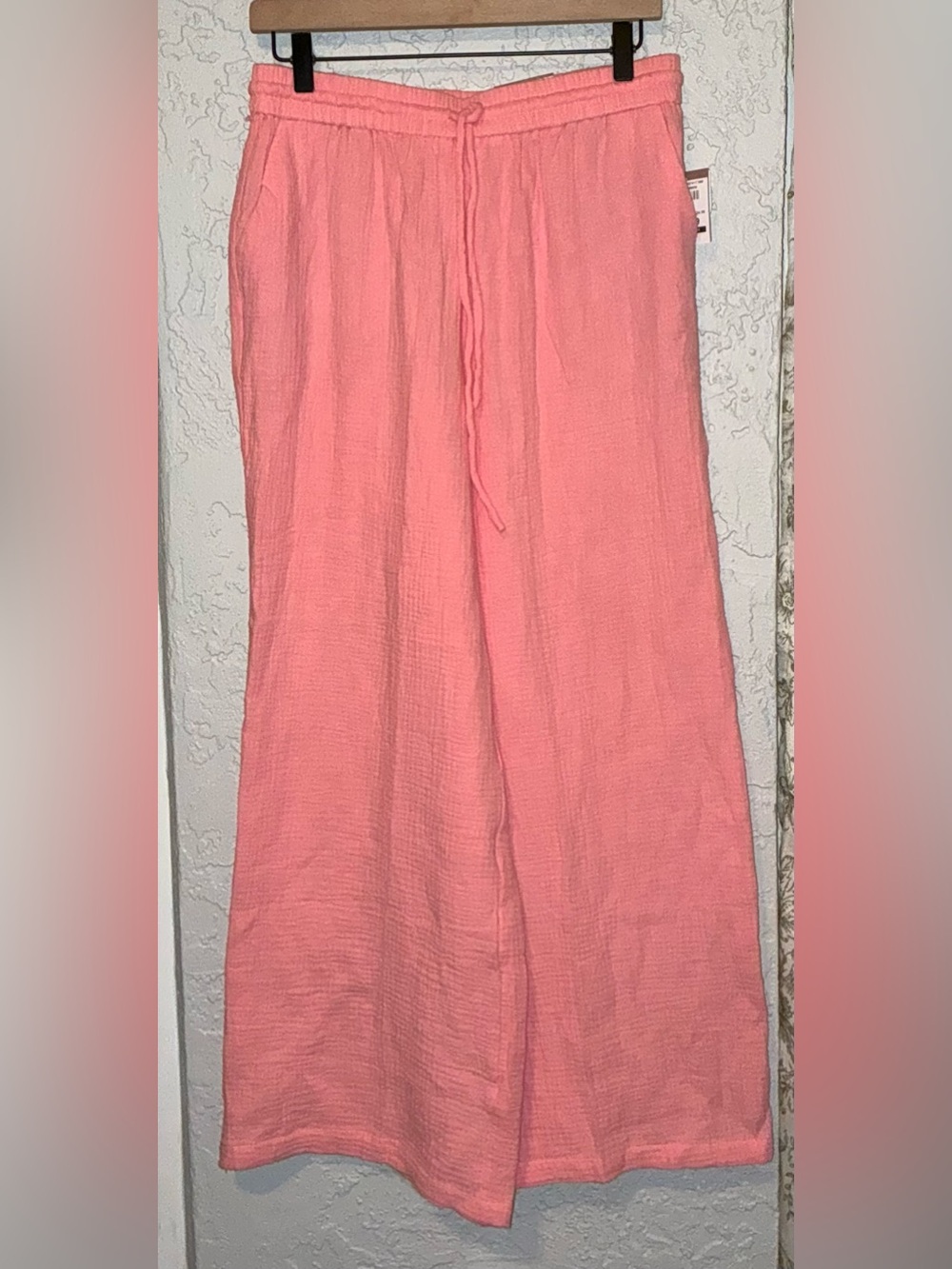 No Comment Women's Pink Lightweight Drawstring Pants